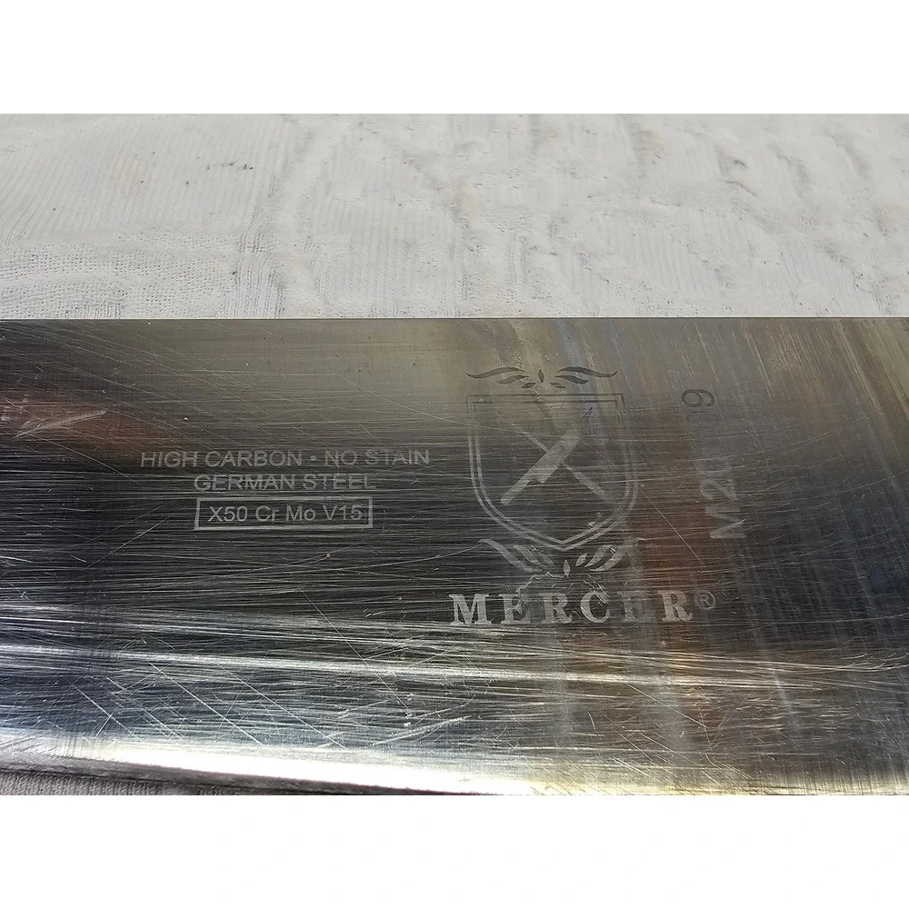 Mercer Chef Knife Set 2pc 8in 10in Black Good M20609‎ M22610 German Steel NSF